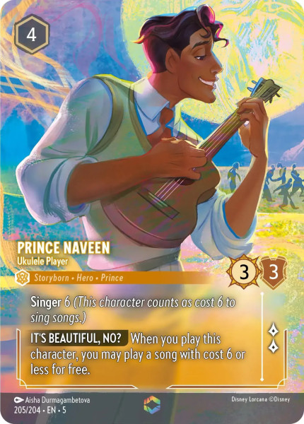 Prince Naveen, Ukulele Player (foil) (borderless)