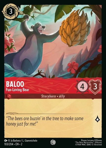 Baloo, Fun-Loving Bear (foil)