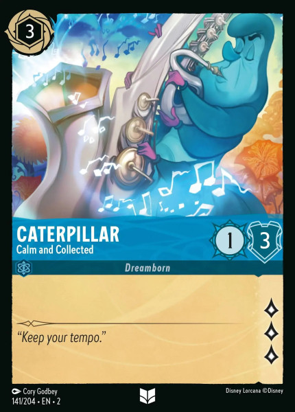 Caterpillar, Calm and Collected (foil)