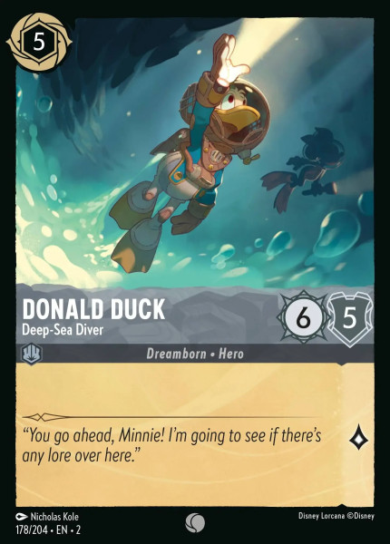 Donald Duck, Deep-Sea Diver (foil)