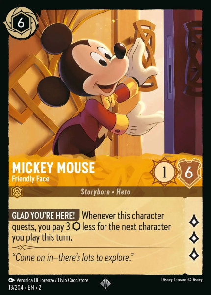 Mickey Mouse, Friendly Face (foil)