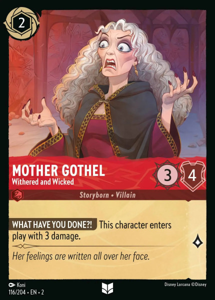 Mother Gothel, Withered And Wicked