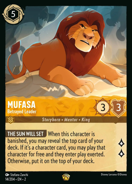 Mufasa, Betrayed Leader (foil)