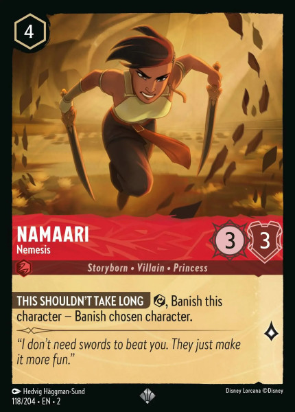 Namaari, Nemesis (foil)