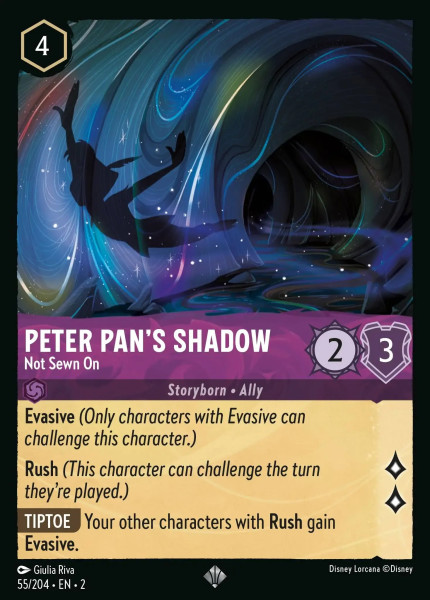 Peter Pan's Shadow, Not Sewn On (foil)