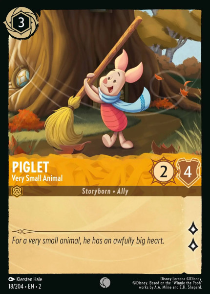 Piglet, Very Small Animal (foil)