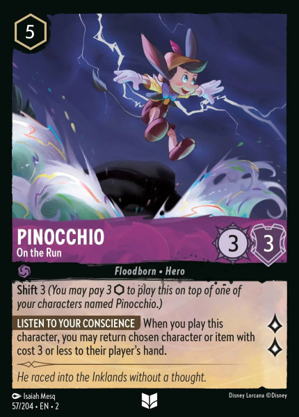 Pinocchio, On The Run (foil)