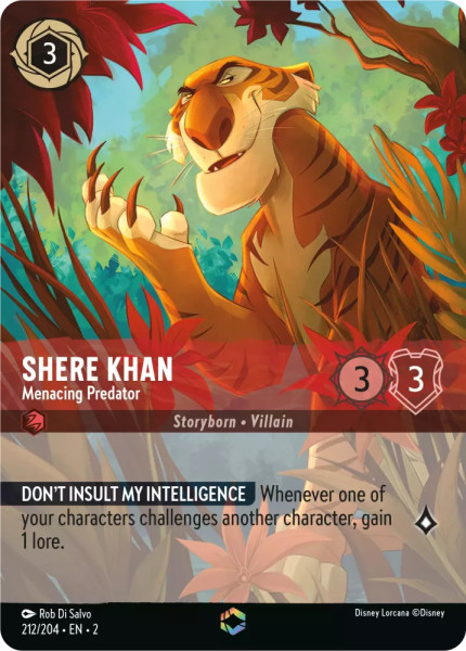 Shere Khan, Menacing Predator (foil) (borderless)