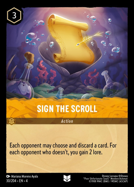 Sign The Scroll (foil)