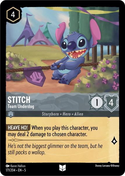 Stitch, Team Underdog (foil)