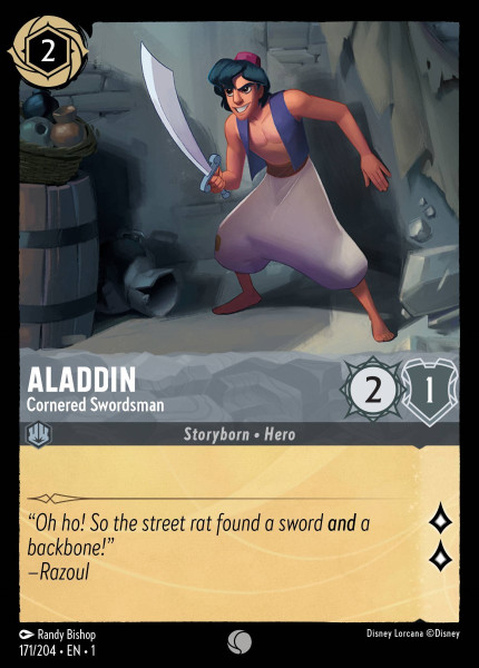 Aladdin, Cornered Swordsman (foil)