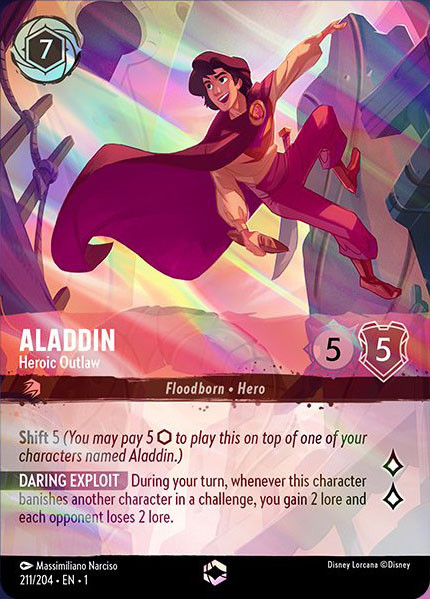 Aladdin, Heroic Outlaw (foil) (borderless)