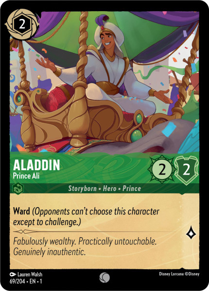 Aladdin, Prince Ali (foil)