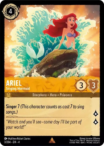 Ariel, Singing Mermaid (foil)