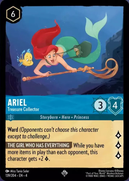 Ariel, Treasure Collector