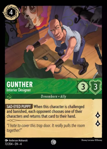 Gunther, Interior Designer (foil)