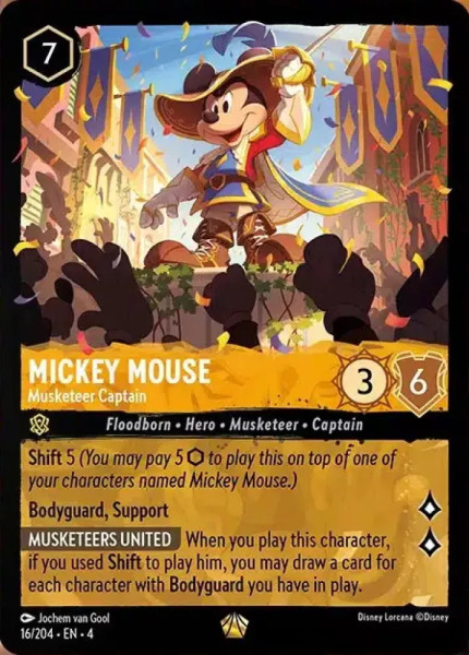 Mickey Mouse, Musketeer Captain