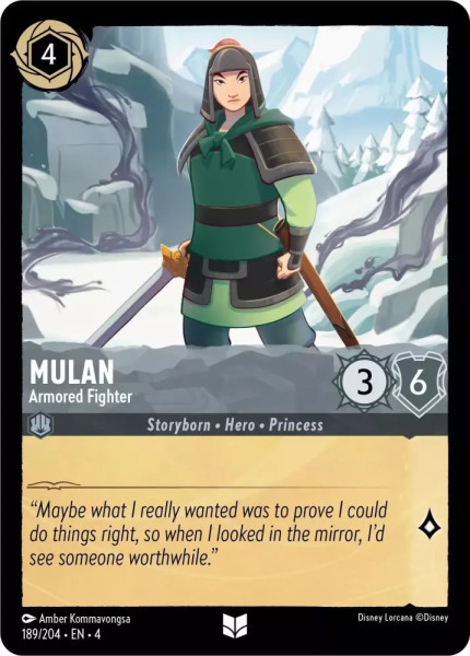 Mulan, Armored Fighter (foil)