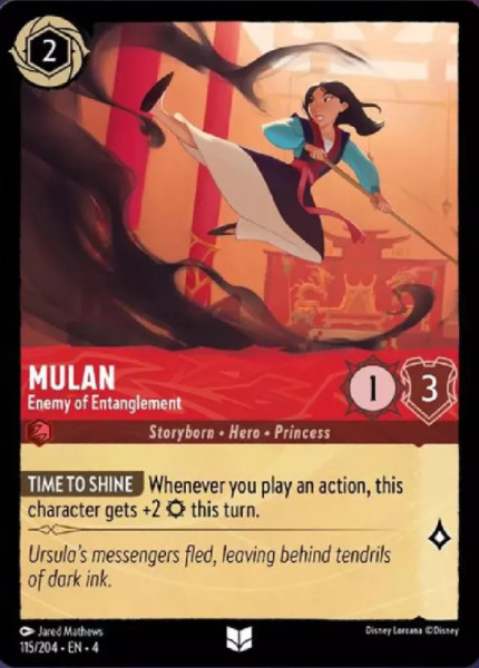 Mulan, Enemy of Entanglement