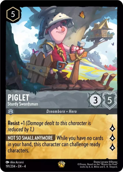 Piglet, Sturdy Swordsman (foil)