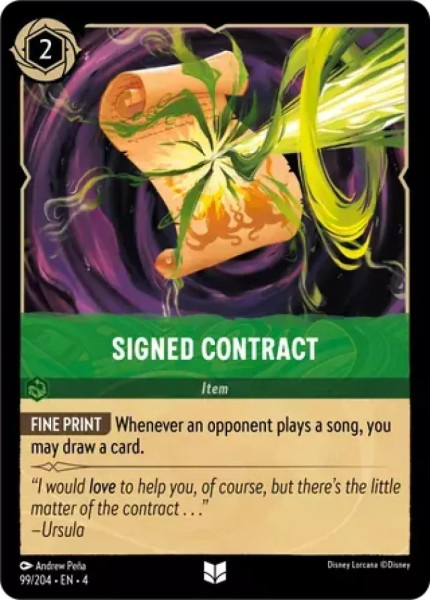 Signed Contract (foil)