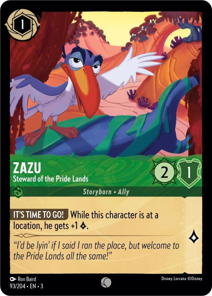 Zazu, Steward of the Pride Lands (foil)