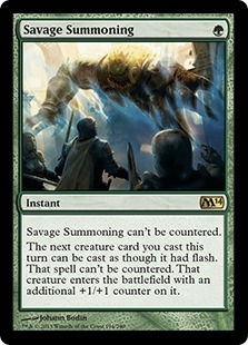 Savage Summoning (foil)