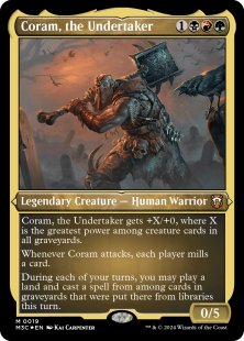 Coram, the Undertaker (foil-etched)