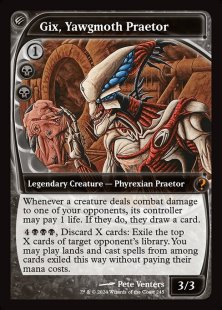 Gix, Yawgmoth Praetor (foil) (showcase)