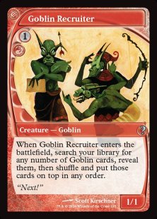 Goblin Recruiter (foil) (showcase)