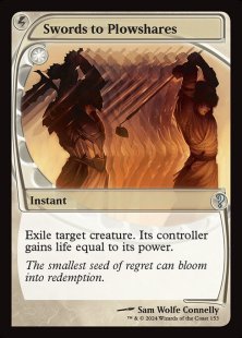 Swords to Plowshares (foil) (showcase)