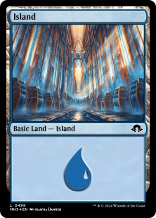 Island (#499) (ripple foil)