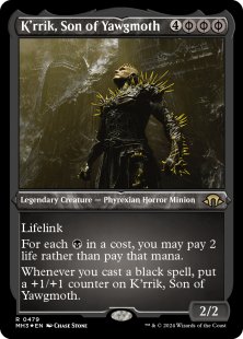 K'rrik, Son of Yawgmoth (foil-etched)