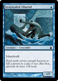 Grayscaled Gharial (foil)