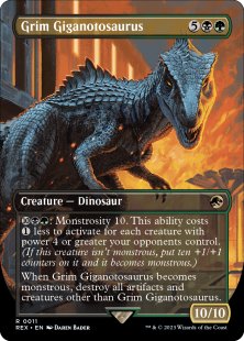Grim Giganotosaurus (foil) (borderless)