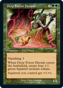 Deep Forest Hermit (retro frame) (foil-etched) (showcase)