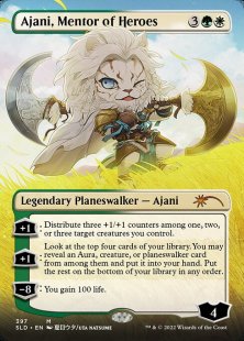 Ajani, Mentor of Heroes (Li'l Walkers) (foil) (borderless)