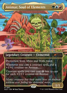 Animar, Soul of Elements (#1891) (Animar & Friends) (foil) (borderless)