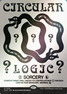 Circular Logic (#1519) (Deceptive Divination) (foil) (showcase)