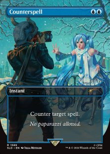 Counterspell (#1589) (Hatsune Miku: Winter Diva) (foil) (borderless)