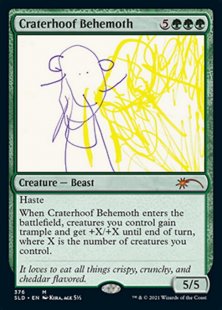 Craterhoof Behemoth (#376) (Extra Life 2021) (foil)