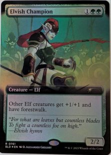 Elvish Champion (#761) (foil) (extended art)