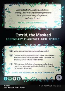 Estrid, the Masked (#1327) (The Fairest Drop of All) (foil) (showcase)