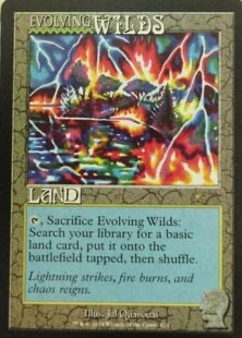 Evolving Wilds (#824) (Brain Dead) (foil) (showcase)