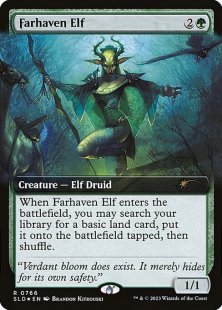 Farhaven Elf (#766) (foil) (extended art)