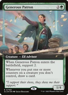 Generous Patron (#768) (foil) (extended art)