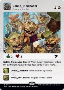 Goblin Ringleader (#1616) (Goblingram) (foil) (showcase)