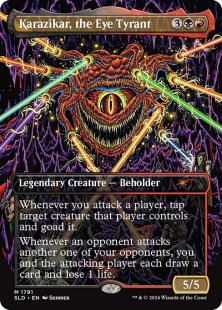 Karazikar, the Eye Tyrant (#1791) (Death is in the Eyes of the Beholder II) (foil) (borderless)