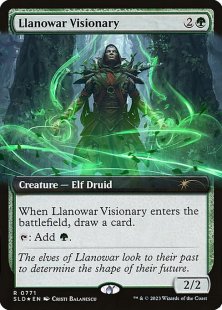 Llanowar Visionary (foil) (extended art)