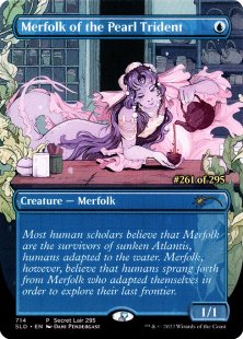 Merfolk of the Pearl Trident (#714) (foil) (borderless)